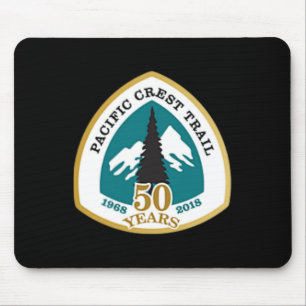 Doppelseitiges Pacific Crest Trail 50 Jahre Shirt Mousepad