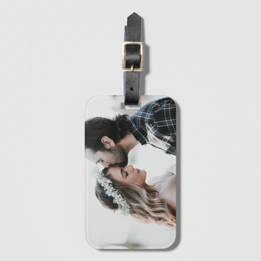 Doppelseitiges personalisiertes benutzerdefinierte gepäckanhänger (Vorderseite Vertikal)