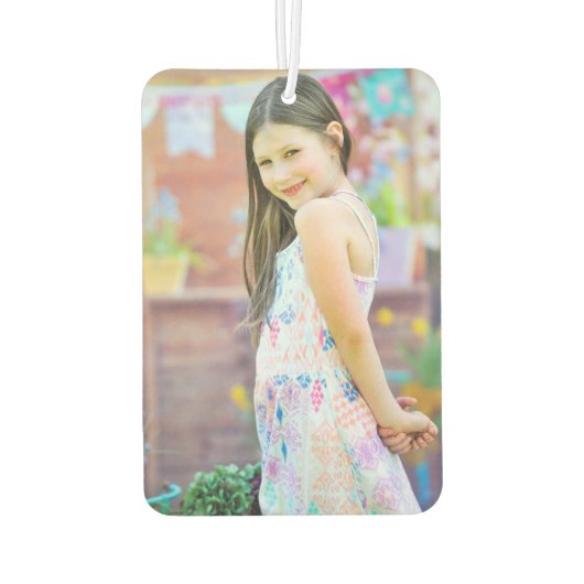 Doppelseitiges Personalisiertes Foto Autolufterfrischer (Rückseite)