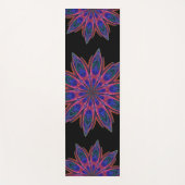 Doppelseitiges Rosa und Aquamarines Lotus Mandala Yogamatte (Vorderseite)