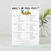 Doppelseitiges Rustikales Kaktus Brautparty Game (Stehend Vorderseite)