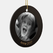 Doppelseitiges Schwarz 2 x Benutzerdefiniertes Fot Keramikornament (Rechts)