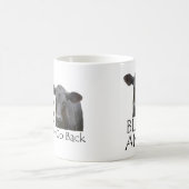 Doppelseitiges schwarzes Angus Kaffeetasse (Mittel)