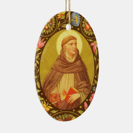 Doppelseitiges St. Dominic de Guzman (PM 02) Keramikornament (Rechts)