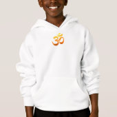 Doppelseitiges Yoga Om Mantra Symbol Gold Sun Boys Hoodie (Vorderseite)