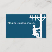 Doppelseitigkeit des Master Electrician Service Visitenkarte (Vorderseite)