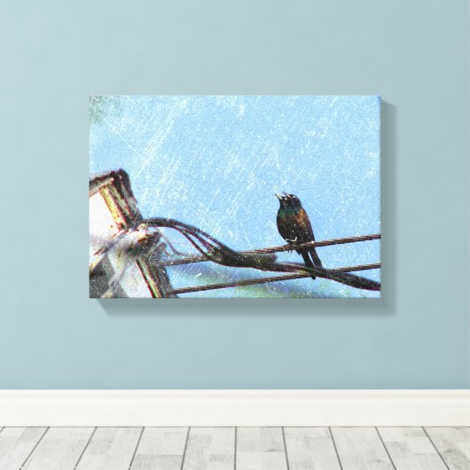 Doppelsicht Leinwanddruck (Insitu (Holzboden))