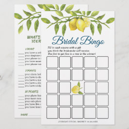 DOPPELSIDED Lemon & Greenery Brautparty Game