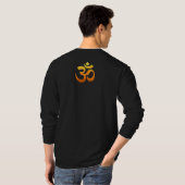 Doppelsieb Om Mantra Symbol Herren Langschläfer T-Shirt (Schwarz voll)