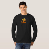Doppelsieb Om Mantra Symbol Herren Langschläfer T-Shirt (Vorne ganz)