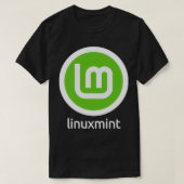 DOPPELSIED Linux Mint Komfortable Familiär Compu T-Shirt (Design vorne)