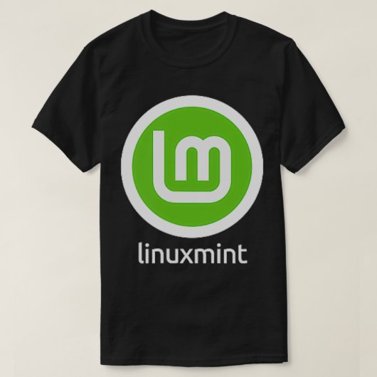 DOPPELSIED Linux Mint Komfortable Familiär Compu T-Shirt (Design vorne)