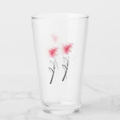 ****DOPPELSIERTE HÜBSCHE BLUME**** GLAS (Rückseite)