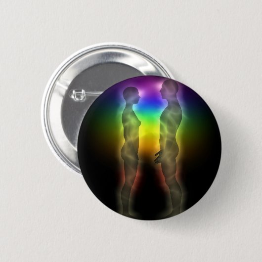 DoppelSoule chakras erste Sitzung Button (Vorne & Hinten)
