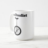DoppelSpaß-Tasse des Unicycle nicht Kaffeetasse (Vorderseite Links)