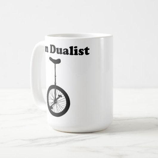 DoppelSpaß-Tasse des Unicycle nicht Kaffeetasse (Vorderseite Links)