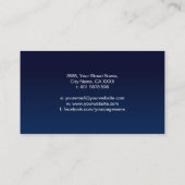 Doppelspiralsymbol des Gleichgewichts - Minimal we Visitenkarte (Rückseite)