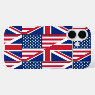 Doppelstaatsbürger Amerikanische & Britische Flagg iPhone 16 Hülle