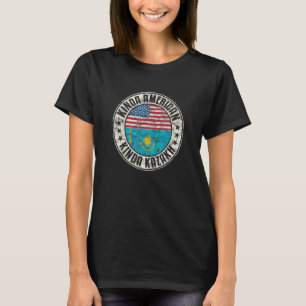 Doppelstaatsbürgerschaft Amerikas Kasachstan Kasac T-Shirt