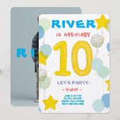 Doppelstellige Feierlichkeiten Einladung (Vorne/Hinten)