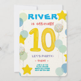 Doppelstellige Feierlichkeiten Einladung