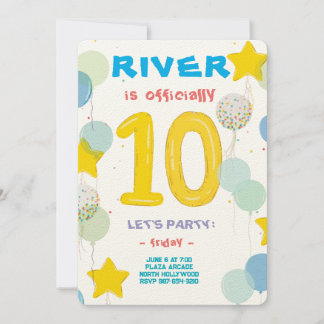 Doppelstellige Feierlichkeiten Einladung