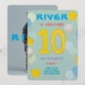 Doppelstellige Feierlichkeiten Einladung (Vorne/Hinten)