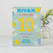 Doppelstellige Feierlichkeiten Einladung (Stehend Vorderseite)