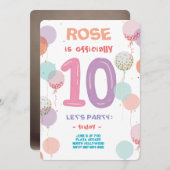 Doppelstellige Feierlichkeiten Einladung (Vorne/Hinten)