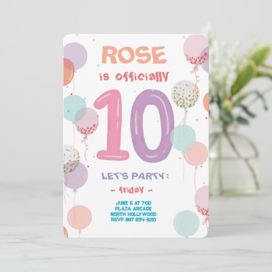 Doppelstellige Feierlichkeiten Einladung (Stehend Vorderseite)