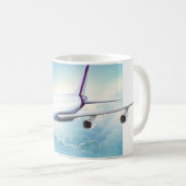 Doppelstock-Jet-Flugzeug Kaffeetasse (VorderseiteRechts)