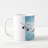 Doppelstock-Jet-Flugzeug Kaffeetasse (Links)