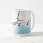 Doppelstock-Jet-Flugzeug Kaffeetasse (VorderseiteRechts)