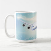 Doppelstock-Jet-Flugzeug Kaffeetasse (Links)