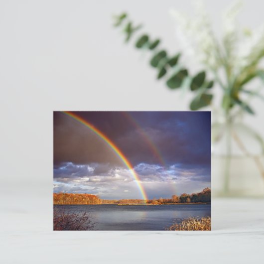 Doppelt-Bögen Postkarte (Stehend Vorderseite)