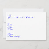 Doppelt-Einladung 1951 Einladung (Rückseite)