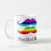 Doppelt-Regenbogen Schnurrbärte Kaffeetasse (Links)