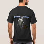 Doppelt-Side schwarzes Derecho Shirt (Rückseite)