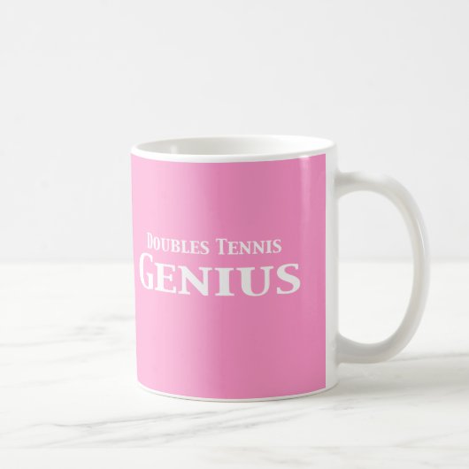 Doppelt-Tennis-Genie-Geschenke Kaffeetasse (Rechts)