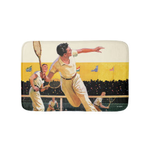 Doppelt-Tennis-Match Badematte