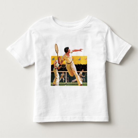 Doppelt-Tennis-Match Kleinkind T-shirt (Vorderseite)