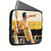Doppelt-Tennis-Match Laptopschutzhülle (Vorne Rechts)