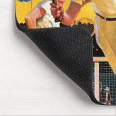 Doppelt-Tennis-Match Mousepad (Ecke)