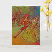 Doppeltanz mit Hexen beobachten Karte (Gelbe Blume)