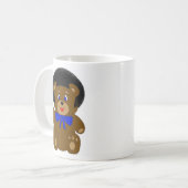 doppelte AfroTasse des Teddybären Kaffeetasse (Vorderseite Links)