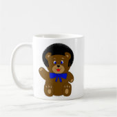 doppelte AfroTasse des Teddybären Kaffeetasse (Links)