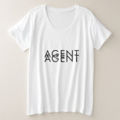 Doppelte Agenten Große Größe T-Shirt (Design vorne)