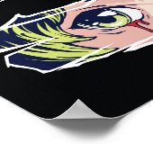 Doppelte Anime-Augen Poster (Ecke)
