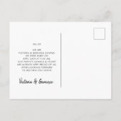 Doppelte Ankündigung des fröhlichen Zwillingsgebur Postkarte (Rückseite)