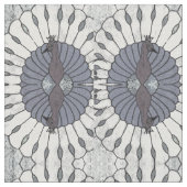 Doppelte Ansicht des Pfaus Stoff (Nahaufnahme)